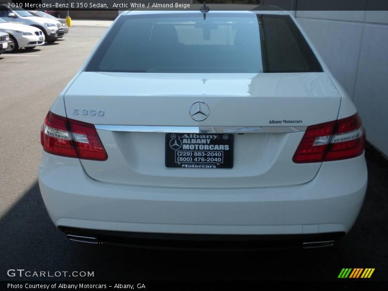 Arctic White / Almond Beige 2010 Mercedes-Benz E 350 Sedan