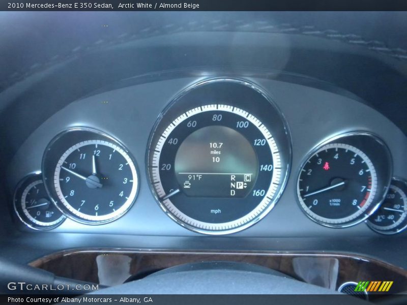Arctic White / Almond Beige 2010 Mercedes-Benz E 350 Sedan