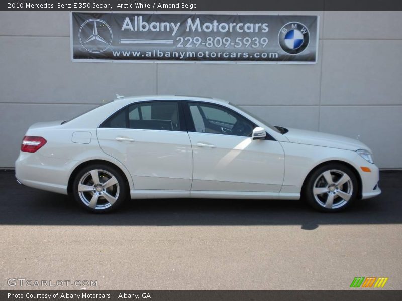 Arctic White / Almond Beige 2010 Mercedes-Benz E 350 Sedan