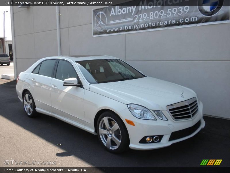 Arctic White / Almond Beige 2010 Mercedes-Benz E 350 Sedan
