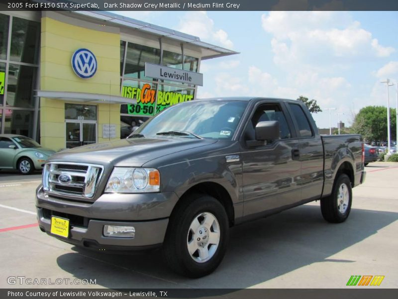 Dark Shadow Grey Metallic / Medium Flint Grey 2005 Ford F150 STX SuperCab