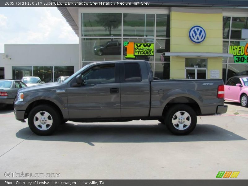 Dark Shadow Grey Metallic / Medium Flint Grey 2005 Ford F150 STX SuperCab