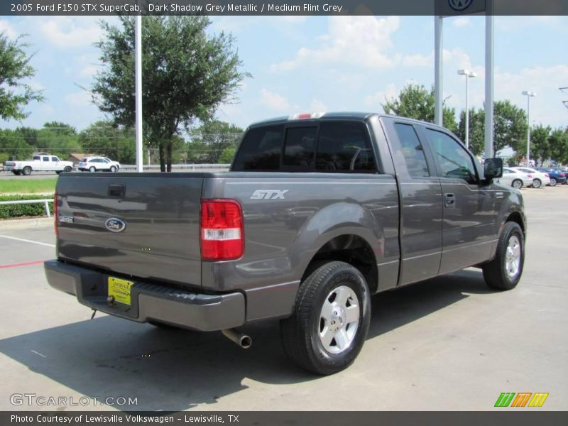Dark Shadow Grey Metallic / Medium Flint Grey 2005 Ford F150 STX SuperCab