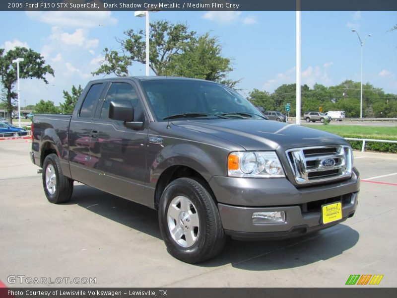 Dark Shadow Grey Metallic / Medium Flint Grey 2005 Ford F150 STX SuperCab