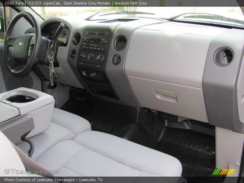 Dark Shadow Grey Metallic / Medium Flint Grey 2005 Ford F150 STX SuperCab
