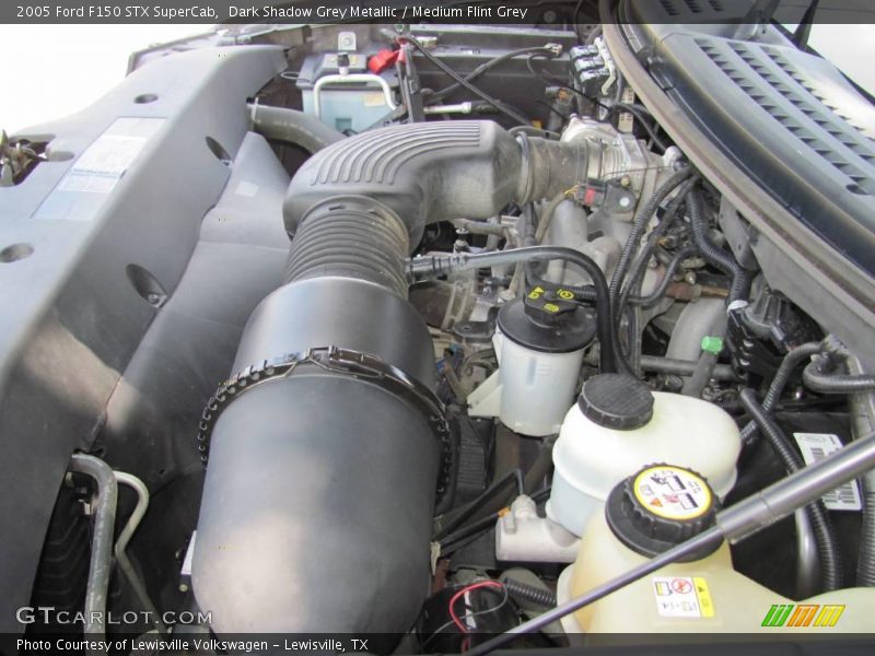 Dark Shadow Grey Metallic / Medium Flint Grey 2005 Ford F150 STX SuperCab