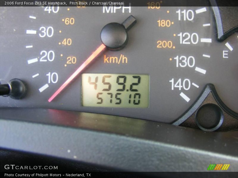 Pitch Black / Charcoal/Charcoal 2006 Ford Focus ZX3 SE Hatchback