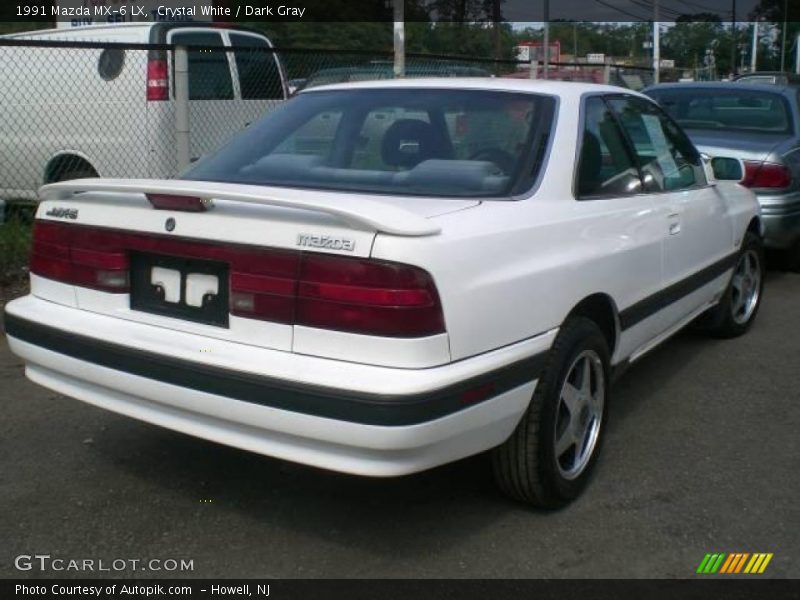 Crystal White / Dark Gray 1991 Mazda MX-6 LX