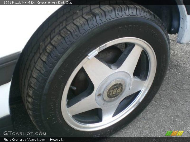 Crystal White / Dark Gray 1991 Mazda MX-6 LX