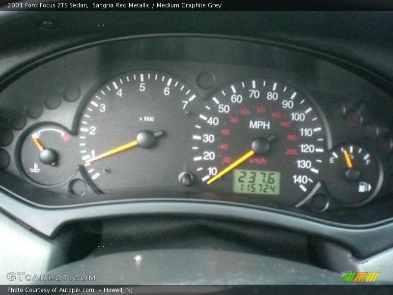 Sangria Red Metallic / Medium Graphite Grey 2001 Ford Focus ZTS Sedan