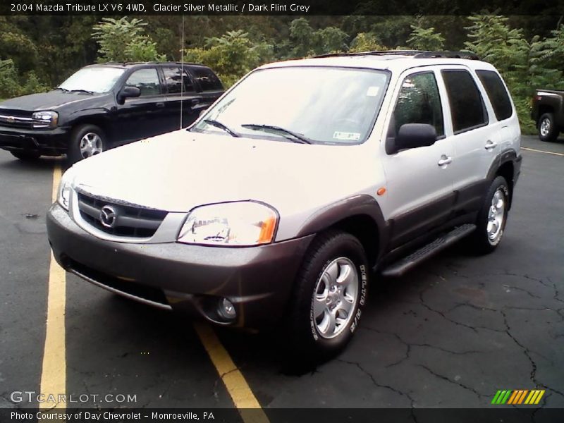 Glacier Silver Metallic / Dark Flint Grey 2004 Mazda Tribute LX V6 4WD