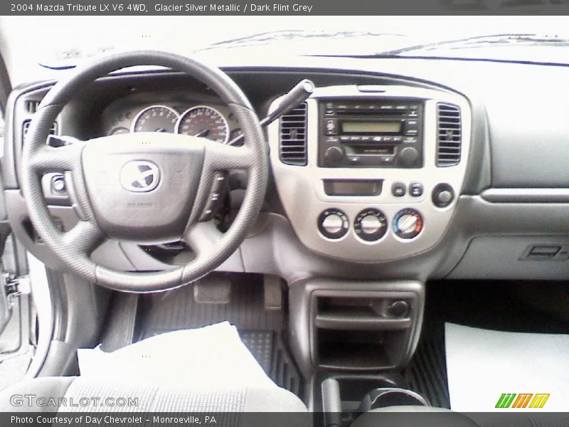 Glacier Silver Metallic / Dark Flint Grey 2004 Mazda Tribute LX V6 4WD