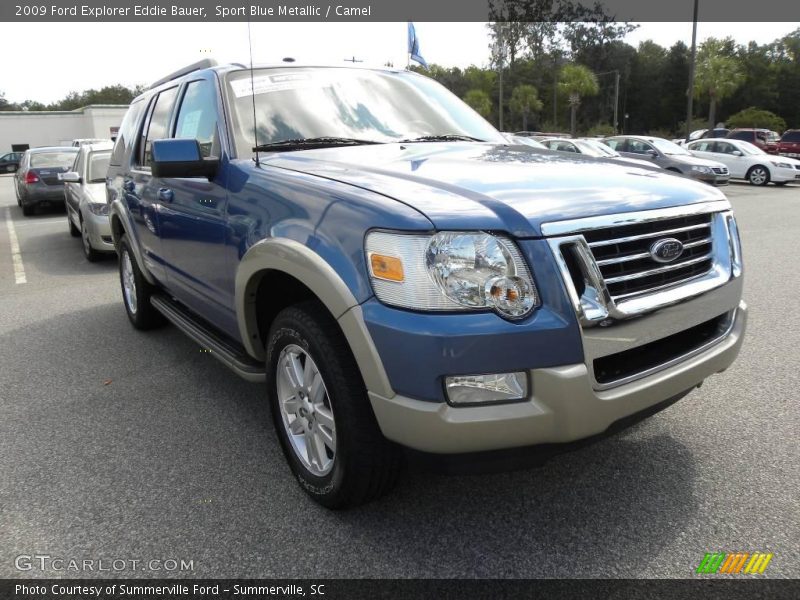 Sport Blue Metallic / Camel 2009 Ford Explorer Eddie Bauer