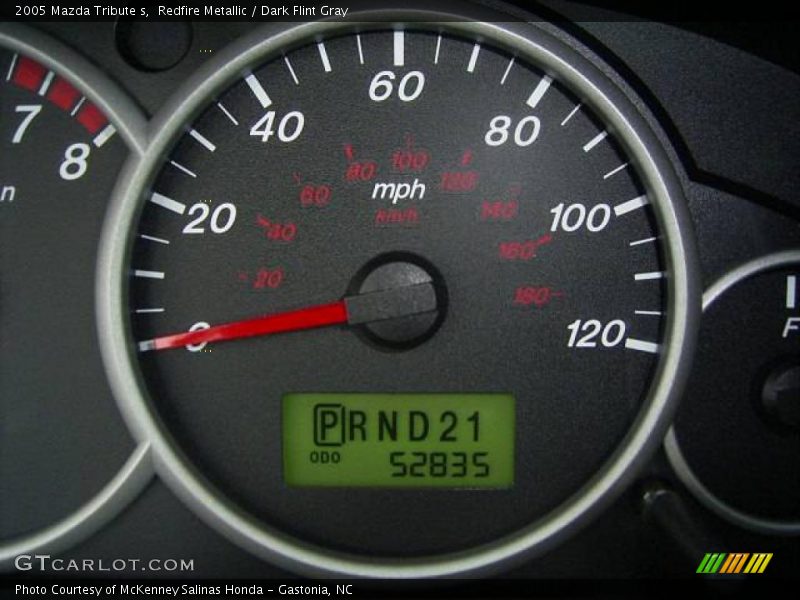 Redfire Metallic / Dark Flint Gray 2005 Mazda Tribute s