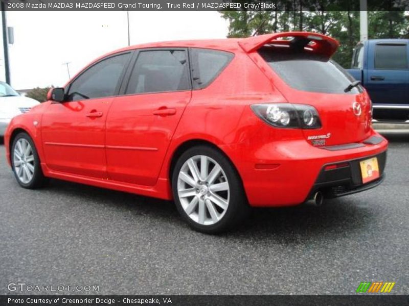 True Red / MAZDASPEED Gray/Black 2008 Mazda MAZDA3 MAZDASPEED Grand Touring