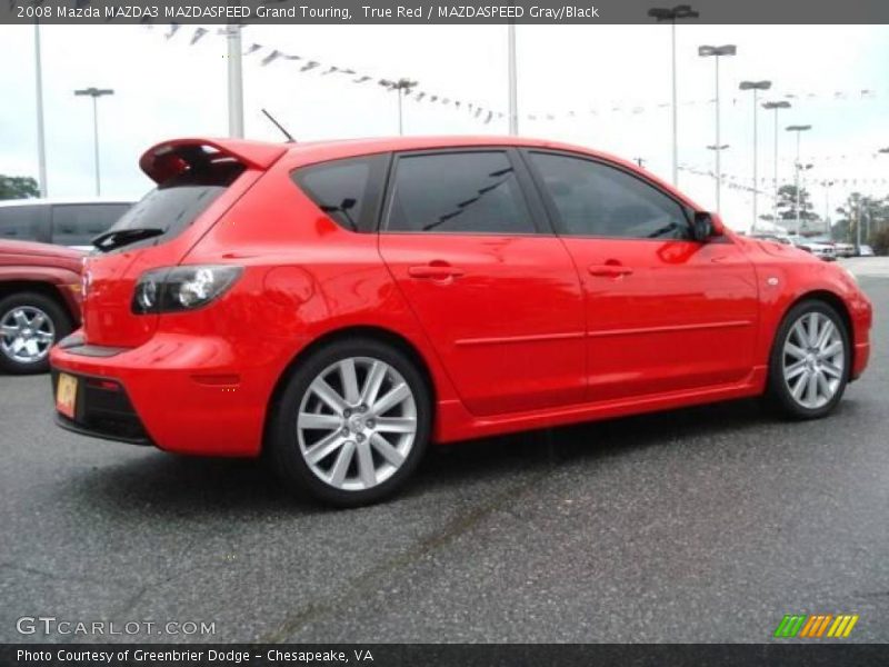 True Red / MAZDASPEED Gray/Black 2008 Mazda MAZDA3 MAZDASPEED Grand Touring