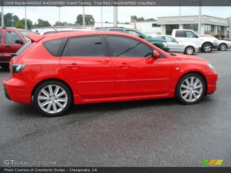True Red / MAZDASPEED Gray/Black 2008 Mazda MAZDA3 MAZDASPEED Grand Touring