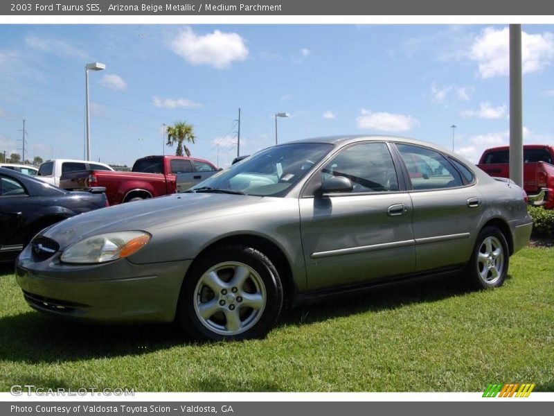Arizona Beige Metallic / Medium Parchment 2003 Ford Taurus SES