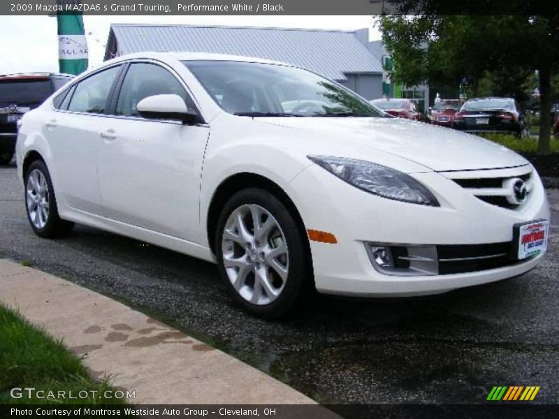 Performance White / Black 2009 Mazda MAZDA6 s Grand Touring