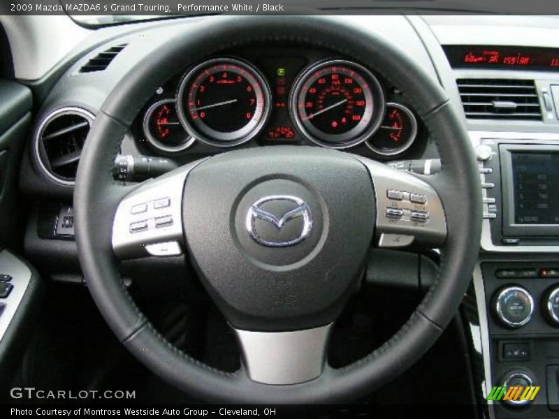 Performance White / Black 2009 Mazda MAZDA6 s Grand Touring