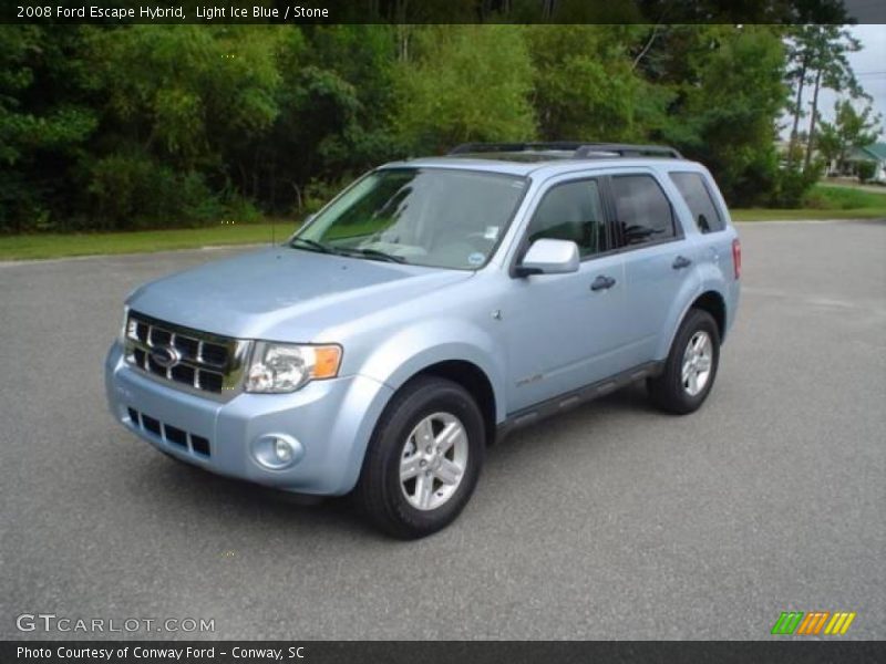 Light Ice Blue / Stone 2008 Ford Escape Hybrid