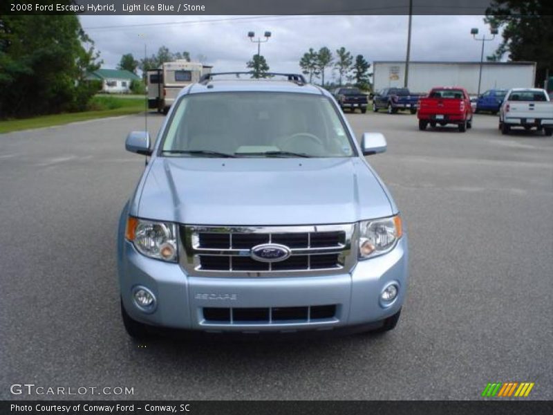 Light Ice Blue / Stone 2008 Ford Escape Hybrid
