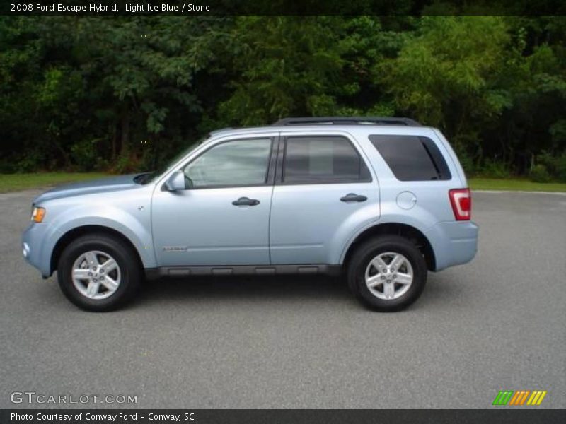 Light Ice Blue / Stone 2008 Ford Escape Hybrid