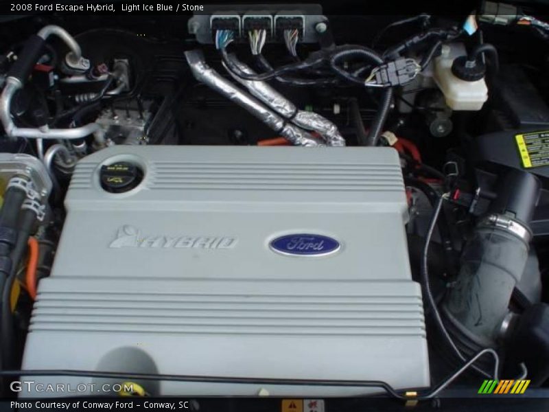 Light Ice Blue / Stone 2008 Ford Escape Hybrid