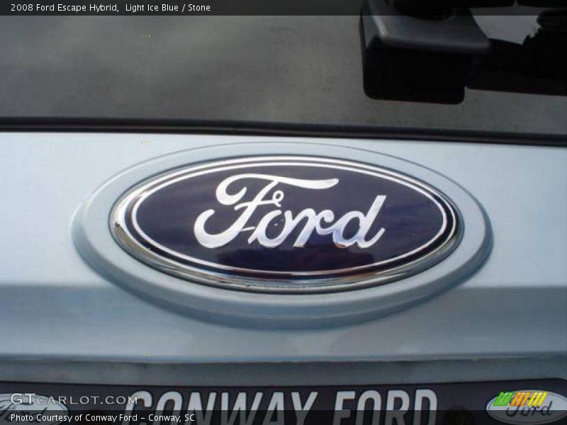 Light Ice Blue / Stone 2008 Ford Escape Hybrid