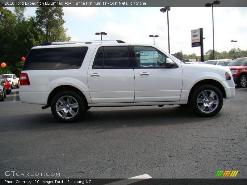 White Platinum Tri-Coat Metallic / Stone 2010 Ford Expedition EL Limited 4x4