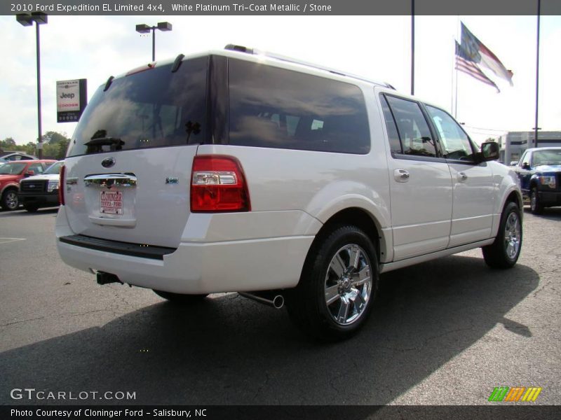 White Platinum Tri-Coat Metallic / Stone 2010 Ford Expedition EL Limited 4x4