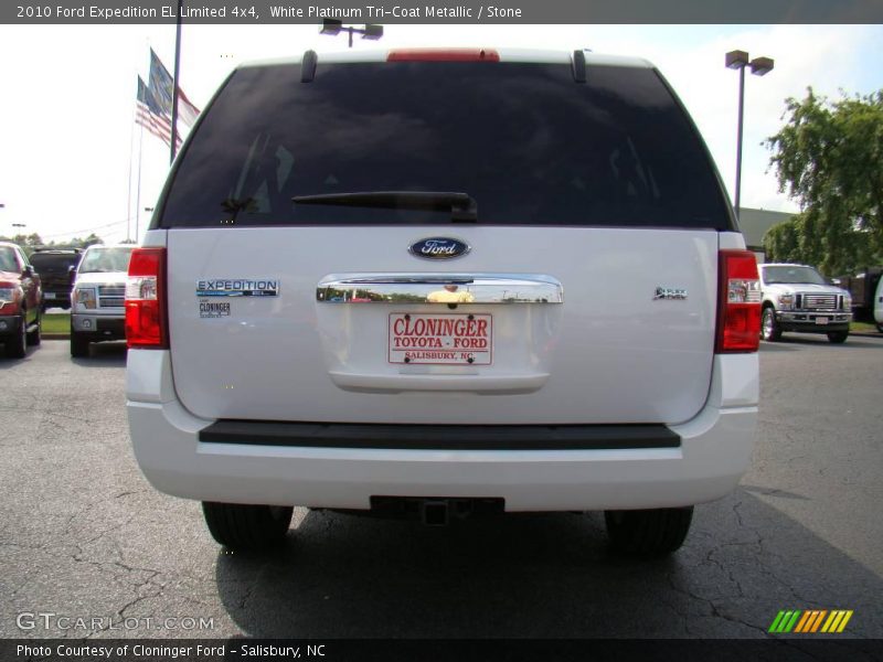 White Platinum Tri-Coat Metallic / Stone 2010 Ford Expedition EL Limited 4x4