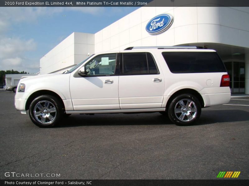 White Platinum Tri-Coat Metallic / Stone 2010 Ford Expedition EL Limited 4x4