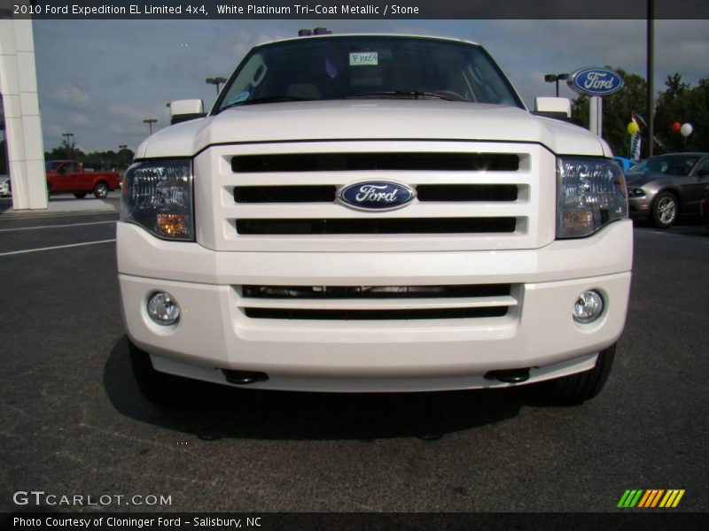 White Platinum Tri-Coat Metallic / Stone 2010 Ford Expedition EL Limited 4x4
