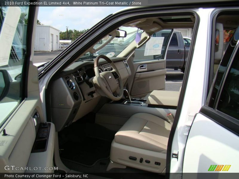 White Platinum Tri-Coat Metallic / Stone 2010 Ford Expedition EL Limited 4x4