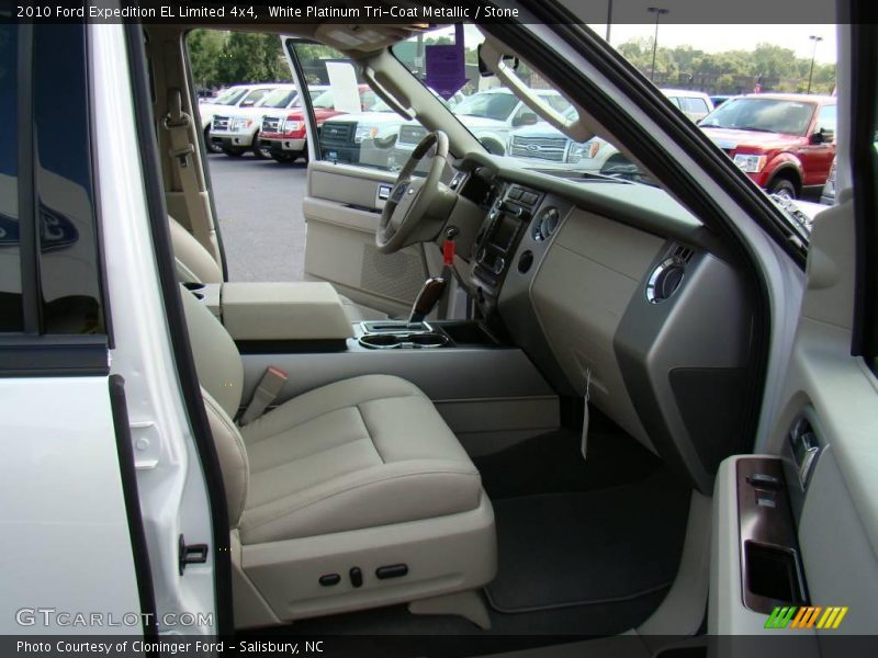 White Platinum Tri-Coat Metallic / Stone 2010 Ford Expedition EL Limited 4x4