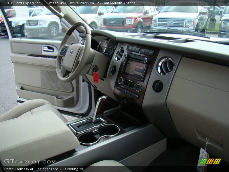 White Platinum Tri-Coat Metallic / Stone 2010 Ford Expedition EL Limited 4x4