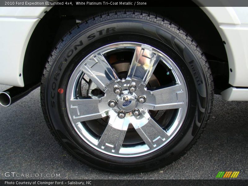 White Platinum Tri-Coat Metallic / Stone 2010 Ford Expedition EL Limited 4x4