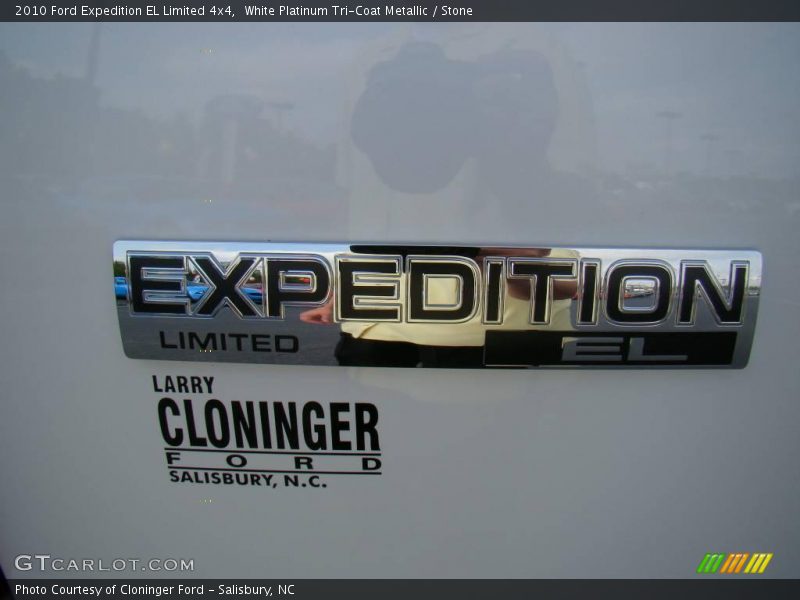 White Platinum Tri-Coat Metallic / Stone 2010 Ford Expedition EL Limited 4x4