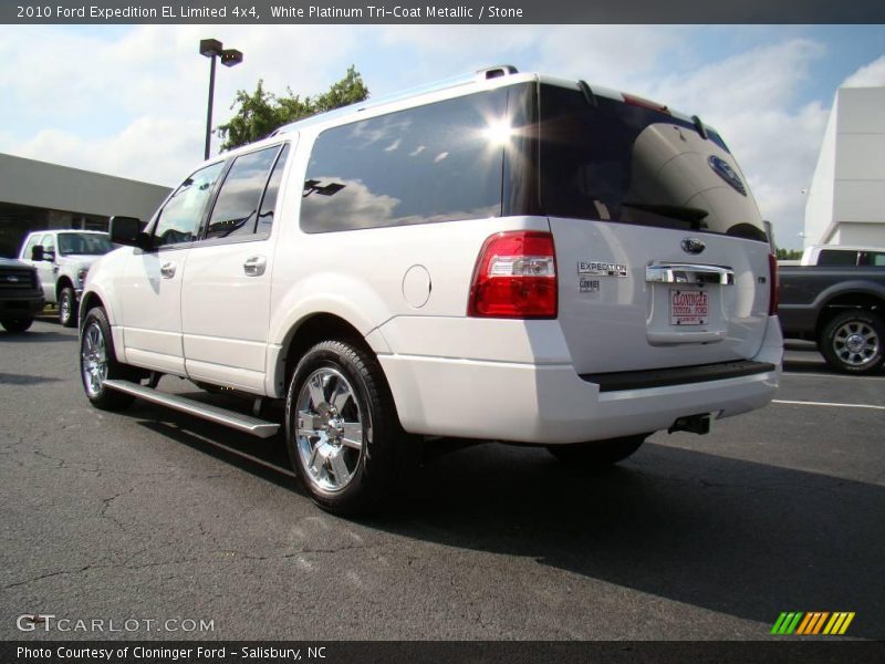 White Platinum Tri-Coat Metallic / Stone 2010 Ford Expedition EL Limited 4x4