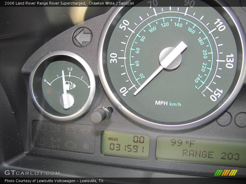 Chawton White / Sand/Jet 2006 Land Rover Range Rover Supercharged