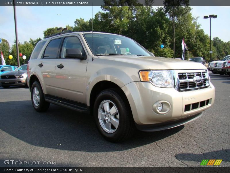Gold Leaf Metallic / Stone 2010 Ford Escape XLT