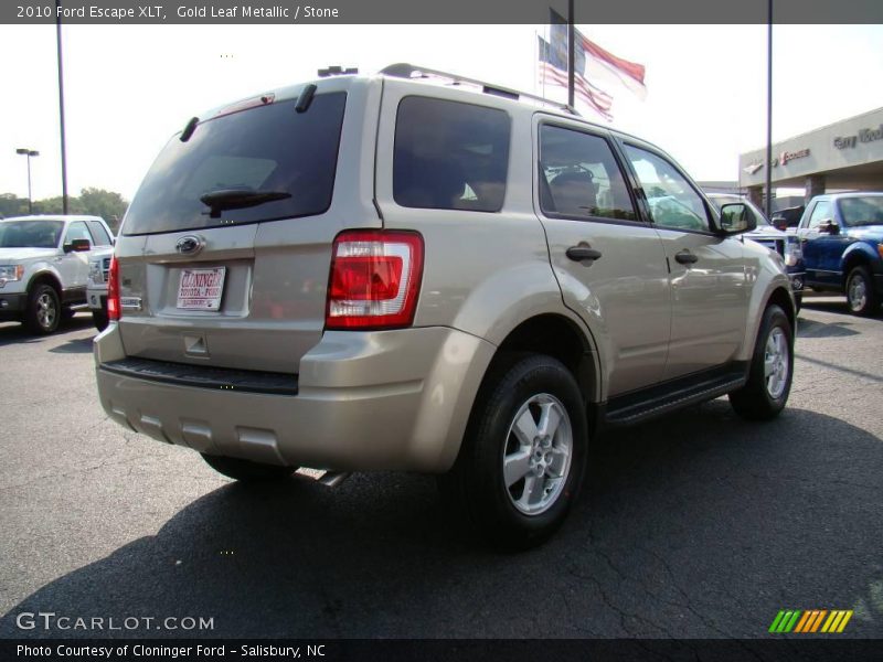 Gold Leaf Metallic / Stone 2010 Ford Escape XLT