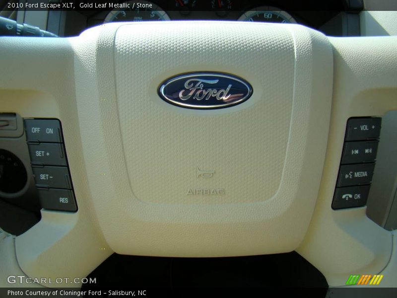 Gold Leaf Metallic / Stone 2010 Ford Escape XLT