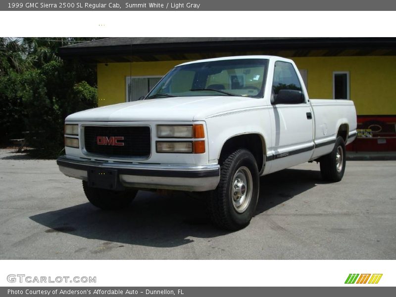 Summit White / Light Gray 1999 GMC Sierra 2500 SL Regular Cab