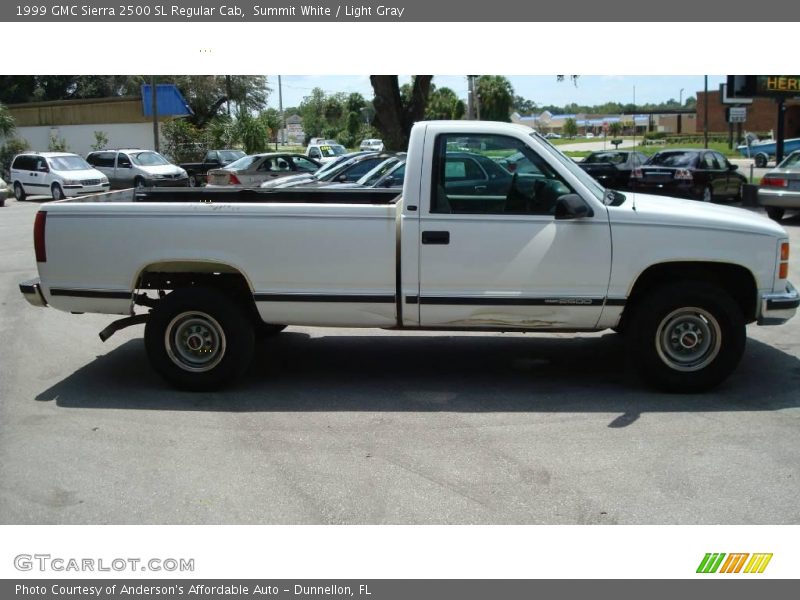 Summit White / Light Gray 1999 GMC Sierra 2500 SL Regular Cab