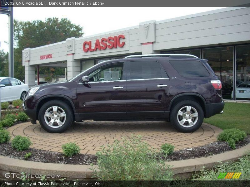 Dark Crimson Metallic / Ebony 2009 GMC Acadia SLT