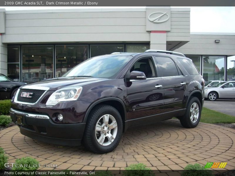 Dark Crimson Metallic / Ebony 2009 GMC Acadia SLT