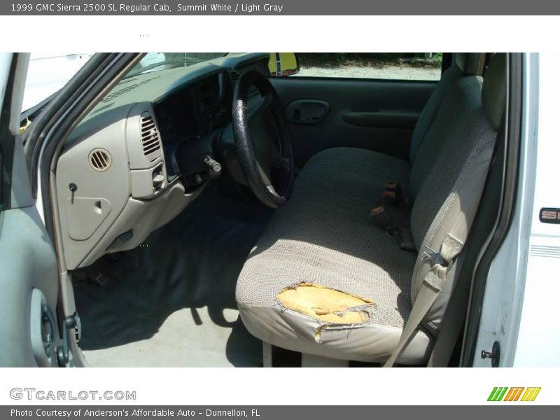 Summit White / Light Gray 1999 GMC Sierra 2500 SL Regular Cab