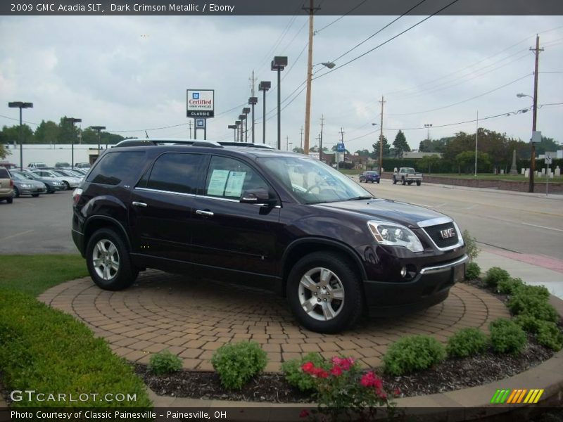 Dark Crimson Metallic / Ebony 2009 GMC Acadia SLT